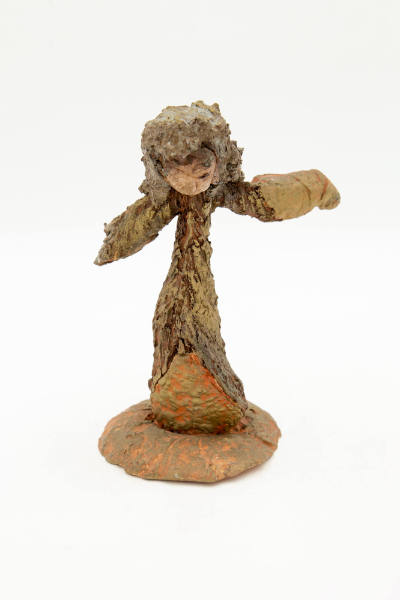 Annie Hooper, “Untitled, figure”, Buxton, North Carolina, n.d., Driftwood, cement, paint, shell…