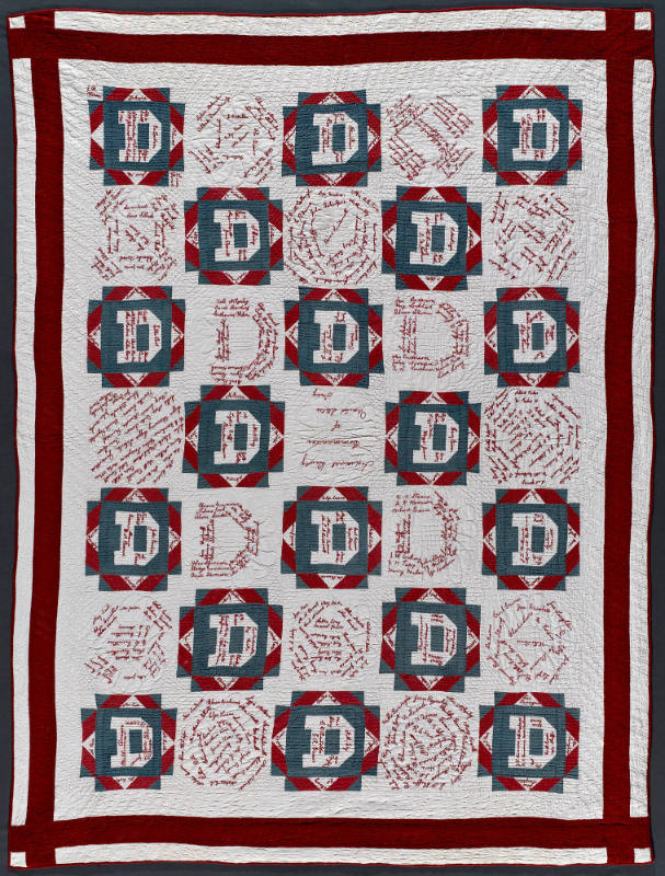 Admiral Dewey Commemorative Quilt
Possibly The Mite Society (Ladies' Aid), United Brethren Chu…