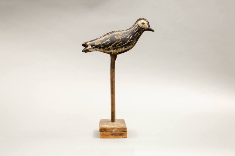 Artist unidentified, “Decoy Bird”, United States, n.d., Paint on metal, 7 × 2 1/2 × 8 in., Coll…