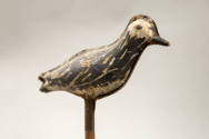 Artist unidentified, “Decoy Bird”, United States, n.d., Paint on metal, 7 × 2 1/2 × 8 in., Coll…