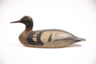 Artist unidentified, “Merganser Drake”, Maine, c. 1910, Paint on wood, 17 × 7 in., Collection A…