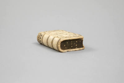 Artist unidentified, “Book,” United States, 1859, Marble, 5 1/4 x 3 1/2 x 1 1/2 in., Collection…
