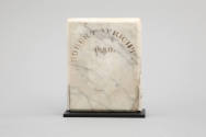 Martha Ann Honeywell (1786–1856), “Plaque inset with Silhouette Portrait of Robert Wright,” Uni…