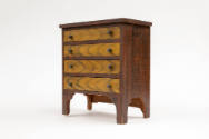 Artist unidentified, Chest of Drawers, Possibly Maine, 1800–1825, Paint on wood, 14 x 12 x 5 in…