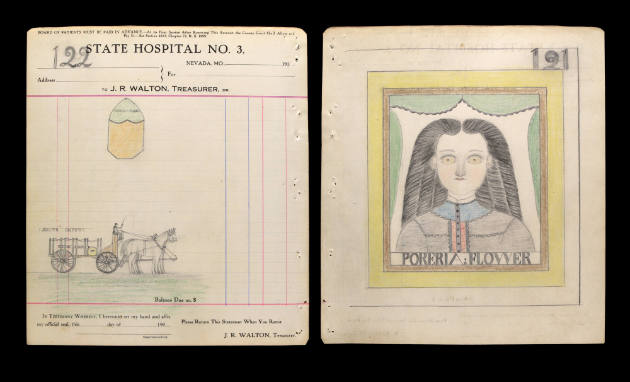 James Edward Deeds, Jr. (1908–1987), “PORERIA FLOWER / SOUTH DEPOT (pages 121, 122) (double-sid…
