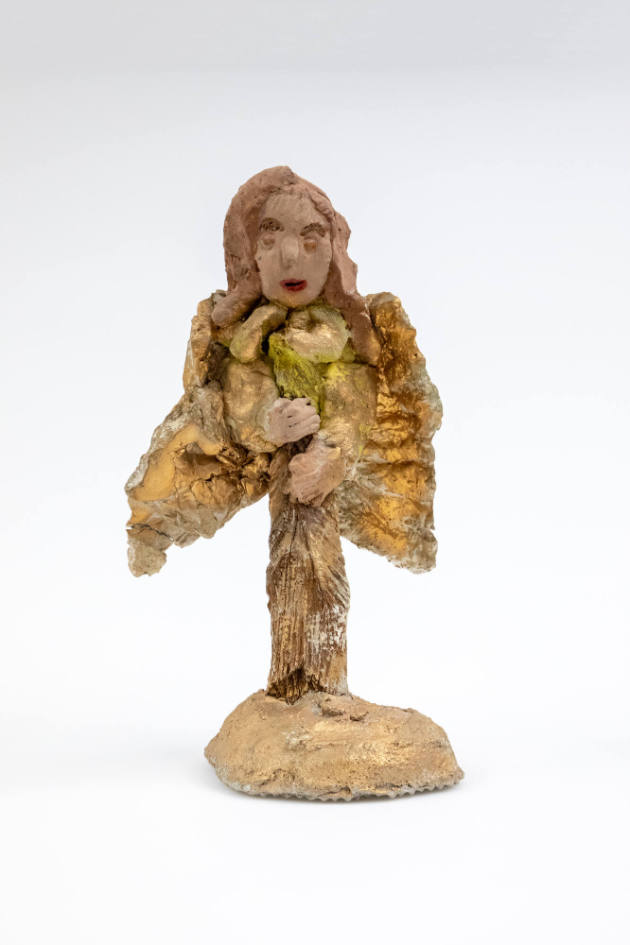 Annie Hooper, 1897–1986, “untitled, angel,” Buxton, North Carolina, n.d., Driftwood, cement, pa…