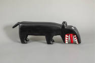 Minnie Adkins, “Bear”, Isonville, Kentucky, United States, 2000, Paint on wood, 14 x 38 x 7 in.…