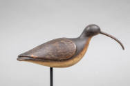 Daniel Lake Leeds, (1852–1922), “Hudsonian Curlew”, New Jersey, 1900-1910, Paint on wood, 13 × …