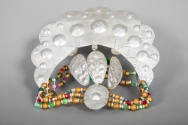 St. EOM, “Headpiece”, Buena Vista, Georgia, United States, 1957–1986, Metal, beads, wire, 9 7/8…