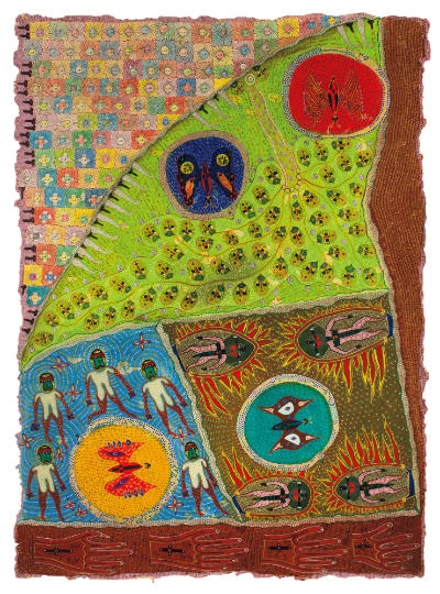 Domenico Zindato, “Untitled”, Cuernavaca, Mexico, n.d., Ink and acrylic on handmade paper, 28 1…