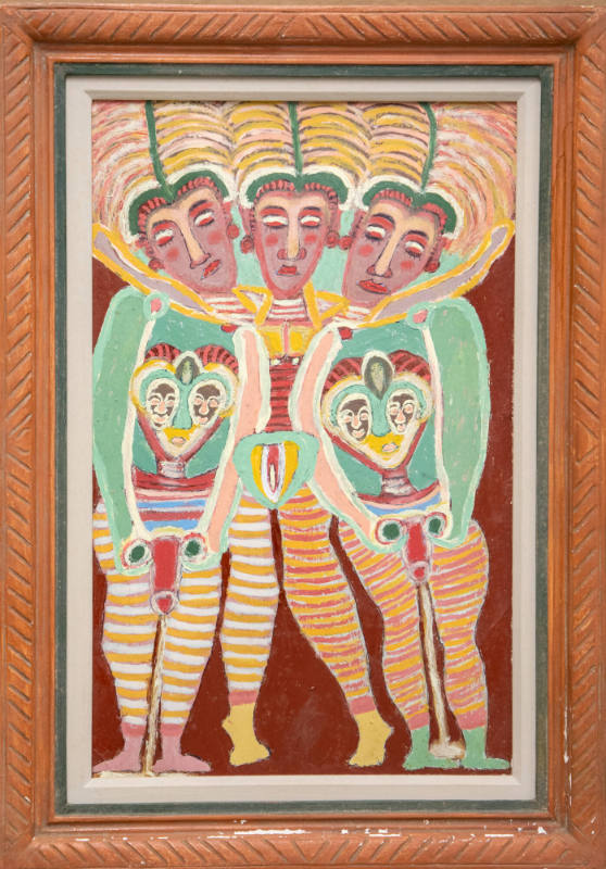 Max Romain, “Untitled”, New York, New York, n.d., Paint and ballpoint pen on cardboard, 2` 1/2 …