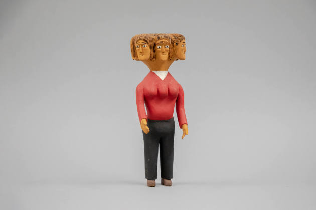 Sultan Rogers,  “Untitled”, Syracuse, New York, n.d., Paint on wood, 12 x 4 x 4 in., Collection…