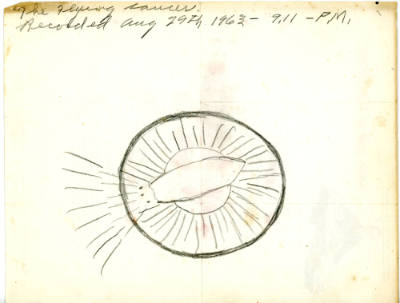 Melvin Edward Nelson, “The Flying Saucer Recorded Aug 29th 1963 – 9.11 – P.M.”, Colton, Oregon,…