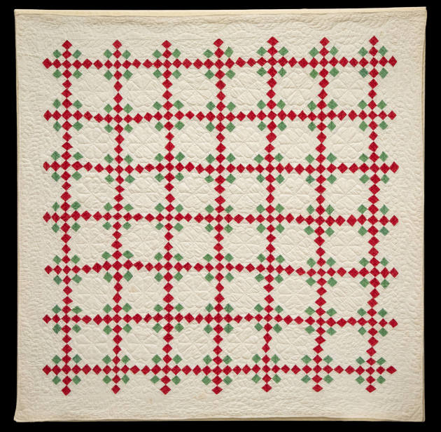 Artist unidentified, “25 Patch Quilt”, United States, c. 1890, Cotton, 36.5 x 37 in., Collectio…