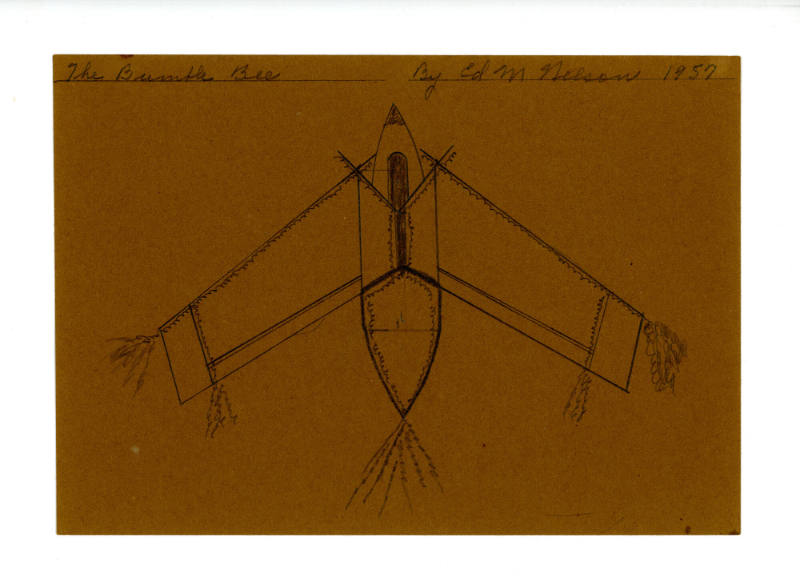 Melvin Edward Nelson, “The Bumble Bee”, Colton, Oregon, 1957, Graphite on paper, 7 x 10 in., Co…