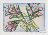 Anna Zemánková, “Untitled”, Prague, Czech Republic, c. 1970, Pastel on paper, 3 3/8 × 16 in., C…
