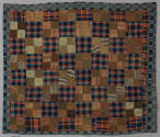 Artist unidentified, “Overshot coverlet: Snowball Variation”, Probably Pennsylvania, 1840, Wool…