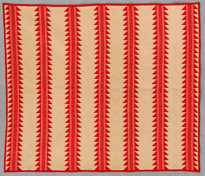 Mary Ann Robertson (1932-2011),  “Tree Everlasting Quilt”, Nashville, Indiana, 1981, Pieced cot…