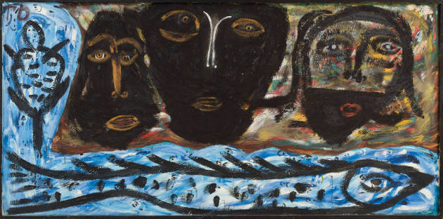Thornton Dial Sr., “The Darkness At Night: They All In Fear Of What Go On Behind The Darkness”,…