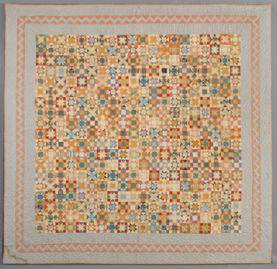 Artist unidentified, “Variable Star Quilt”, Possibly Pennsylvania, c. 1890, Pieced cotton, 74 x…