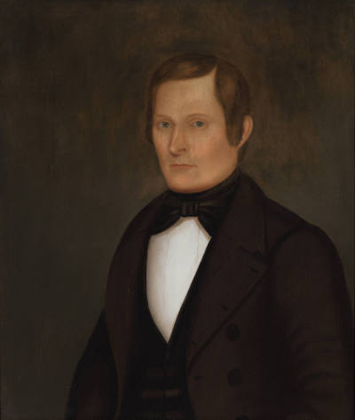 Horace Bundy, “Young Man”, Windsor, Vermont, United States, 1846, Oil on canvas, 28 x 24 in., C…