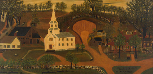 Ira N. Grant, “New Ashford, Massachusetts”, Massachusetts, n.d., Oil on canvas, Frame Dimension…