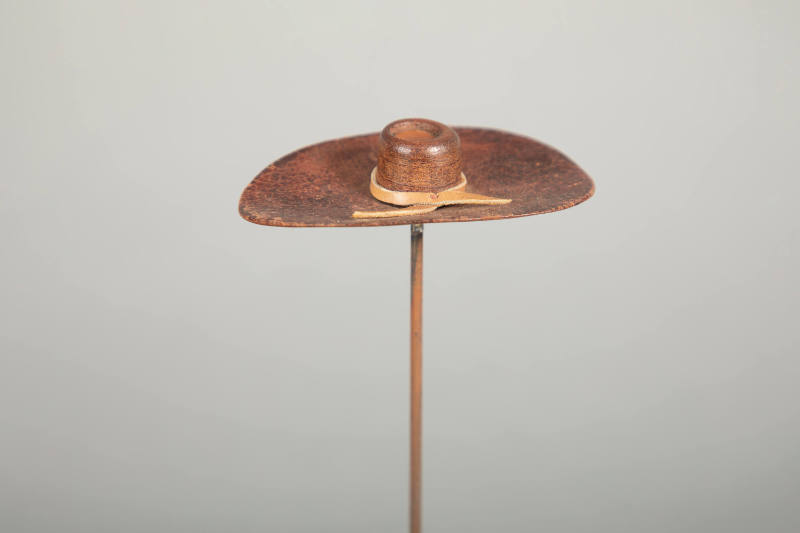 Philip Pellegrino, “Cowboy Hat”, United States, 1950–1970, Leather, 1/2 x 3 1/8 x 2 in., Collec…