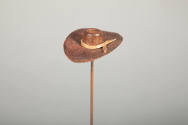 Philip Pellegrino, “Cowboy Hat”, United States, 1950–1970, Leather, 1/2 x 3 1/8 x 2 in., Collec…