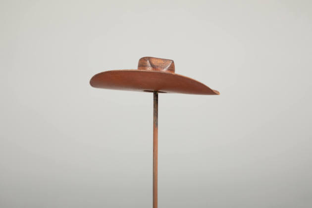 Philip Pellegrino, “Cowboy Hat”, United States, 1950–1970, Leather, 1/2 x 3 1/8 x 2 in., Collec…