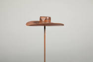 Philip Pellegrino, “Cowboy Hat”, United States, 1950–1970, Leather, 1/2 x 3 1/8 x 2 in., Collec…