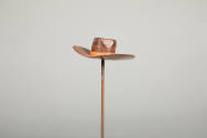 Philip Pellegrino, “Cowboy Hat”, United States, 1950–1970, Leather, 1/2 x 3 1/8 x 2 in., Collec…