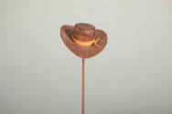 Philip Pellegrino, “Cowboy Hat”, United States, 1950–1970, Leather, 1/2 x 3 1/8 x 2 in., Collec…