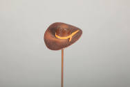 Philip Pellegrino, “Cowboy Hat”, United States, 1950–1970, Leather, 1/2 x 3 x 1 7/8 in., Collec…