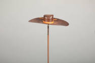 Philip Pellegrino, “Cowboy Hat”, United States, 1950–1970, Leather, 1/2 x 3 x 1 7/8 in., Collec…