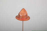 Philip Pellegrino, “Tall Crown Cowboy Hat”, United States, 1950–1970, Leather, 2 x 2 1/2 in., C…