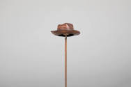 Philip Pellegrino, “Brimmed Hat”, United States, 1950–1970, Leather, 5/8 x 1 7/8 x 1 1/2 in., C…