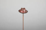 Philip Pellegrino, “Brimmed Hat”, United States, 1950–1970, Leather, 5/8 x 1 7/8 x 1 1/2 in., C…