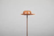 Philip Pellegrino, “Brimmed Hat”, United States, 1950–1970, Leather, 5/8 x 2 1/4 x 1 5/8 in., C…