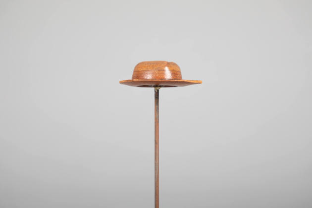 Philip Pellegrino, “Brimmed Hat”, United States, 1950–1970, Leather, 5/8 x 2 1/4 x 1 5/8 in., C…