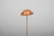 Philip Pellegrino, “Brimmed Hat”, United States, 1950–1970, Leather, 5/8 x 2 1/4 x 1 5/8 in., C…