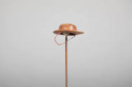 Philip Pellegrino, “Brimmed Hat”, United States, 1950–1970, Leather, 5/8 x 2 1/4 x 1 5/8 in., C…