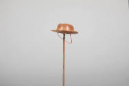 Philip Pellegrino, “Brimmed Hat”, United States, 1950–1970, Leather, 1/2 x 1 3/4 x 1 1/2 in., C…