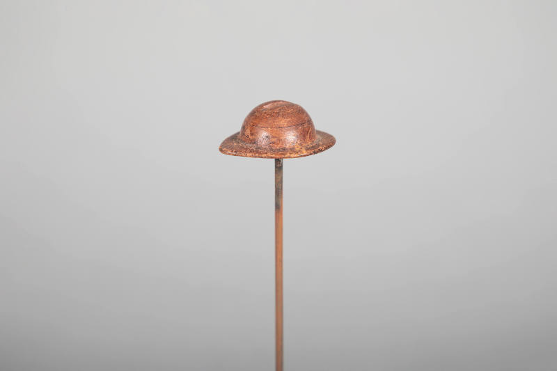 Philip Pellegrino, “Brimmed Hat”, United States, 1950–1970, Leather, 1/2 x 1 3/4 x 1 1/2 in., C…