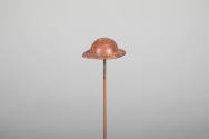 Philip Pellegrino, “Brimmed Hat”, United States, 1950–1970, Leather, 1/2 x 1 3/4 x 1 1/2 in., C…