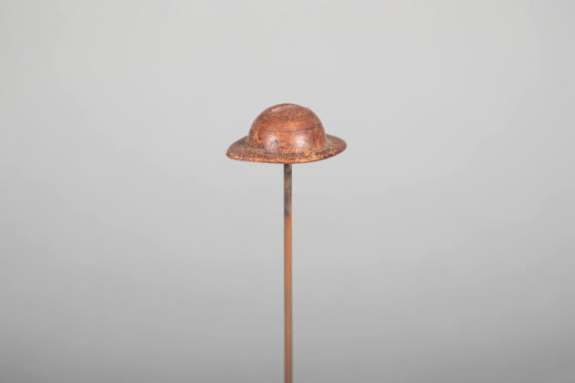 Philip Pellegrino, “Brimmed Hat”, United States, 1950–1970, Leather, 1/2 x 1 3/4 x 1 1/2 in., C…