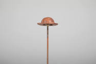 Philip Pellegrino, “Brimmed Hat”, United States, 1950–1970, Leather, 1/2 x 1 3/4 x 1 1/2 in., C…