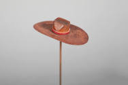 Philip Pellegrino, “Cowboy Hat”, United States, 1950–1970, Leather, 3/4 x 3 1/8 x 2 in., Collec…