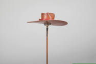 Philip Pellegrino, “Cowboy Hat”, United States, 1950–1970, Leather, 3/4 x 3 1/8 x 2 in., Collec…