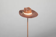 Philip Pellegrino, “Cowboy Hat”, United States, 1950–1970, Leather, 1/2 x 3 1/8 x 2 1/8 in., Co…