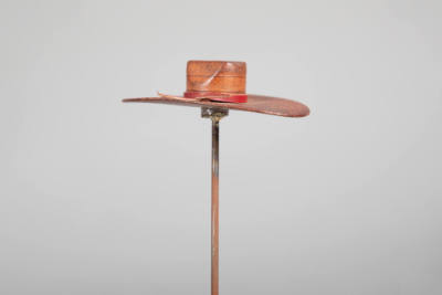 Philip Pellegrino, “Cowboy Hat”, United States, 1950–1970, Leather, 5/8 x 3 1/16 x 2 in., Colle…